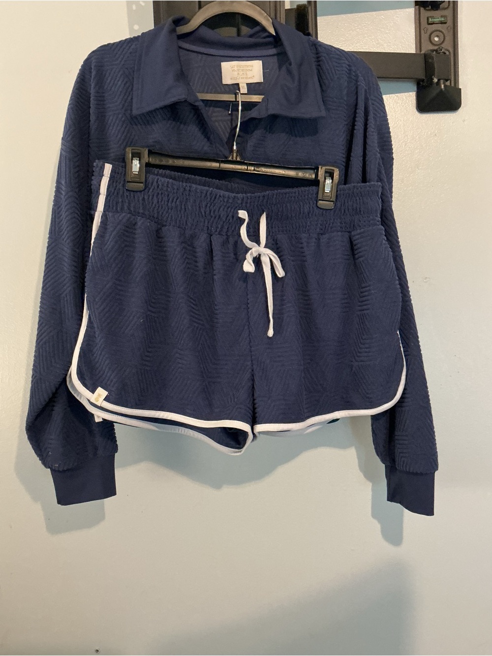 Simply Southern Navy Terry cloth matching set